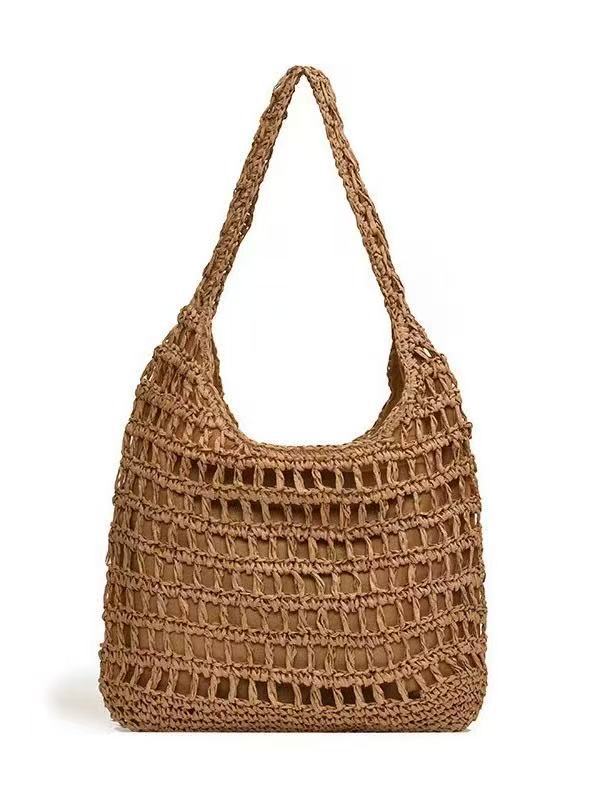 Handcrafted Large Macrame Shoulder Bag LoungeYard — product view 6