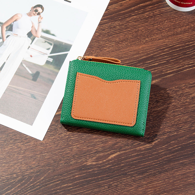Compact Textured Zipper Wallet LoungeYard — product view 5