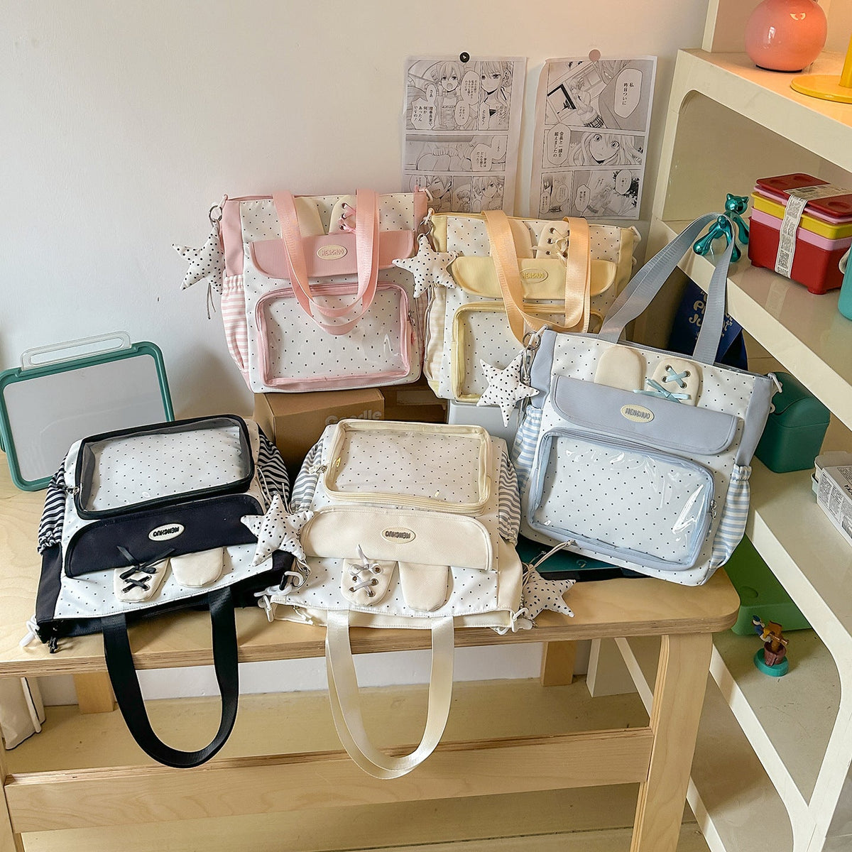 Playful Multi-Pocket School Backpack LoungeYard — product view 4