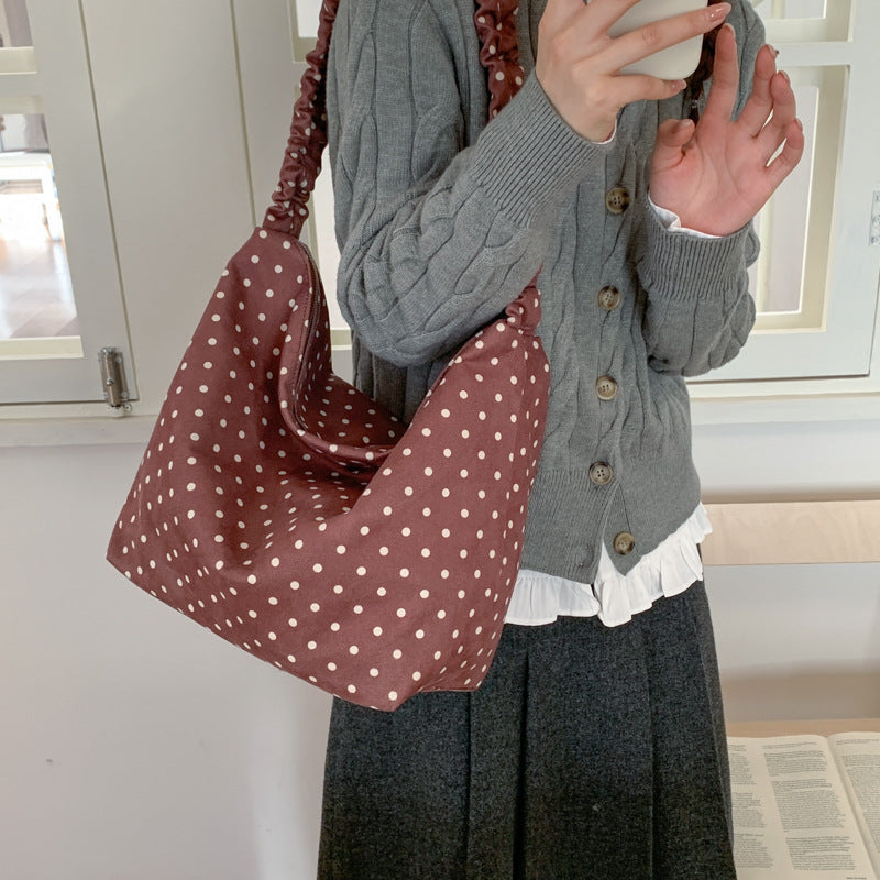 Polka Dot Hobo Bag — product view 1