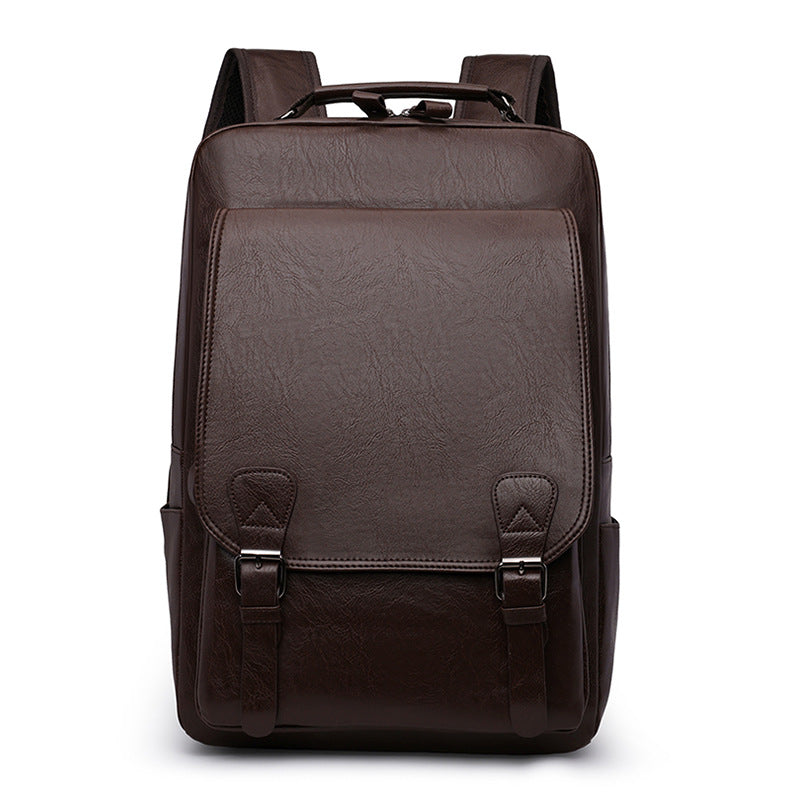 Stylish Leather Backpack LoungeYard — product view 4