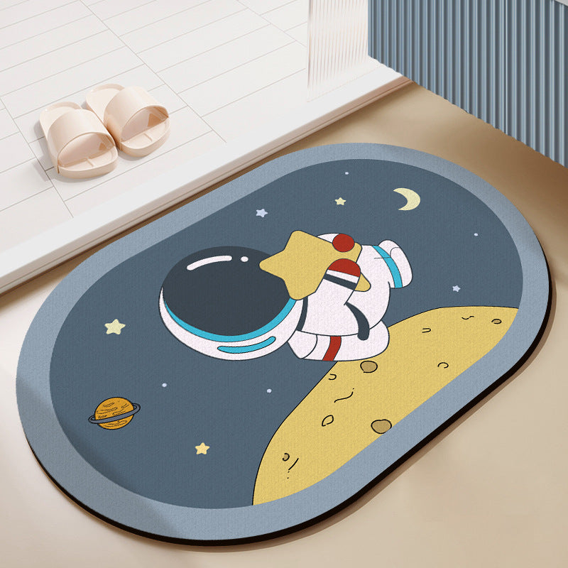 Cute Cartoon Bear-Themed Bath Mat — product view 4