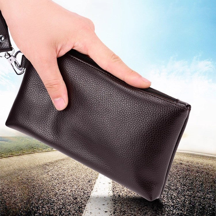 Premium Leather Zip Pouch LoungeYard — product view 2