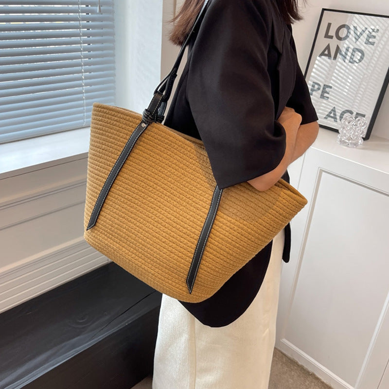 Elegant Shopper Bag with Texture LoungeYard — product view 1
