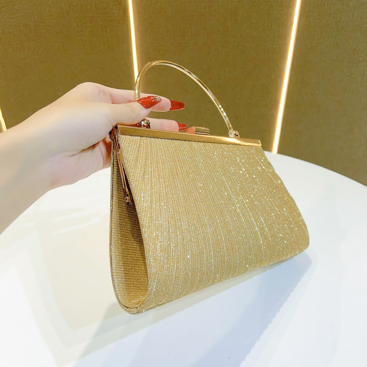 Pleated Evening Handbag — product view 2