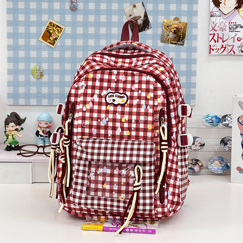 Playful Graphic Patterned School Backpack LoungeYard — product view 7