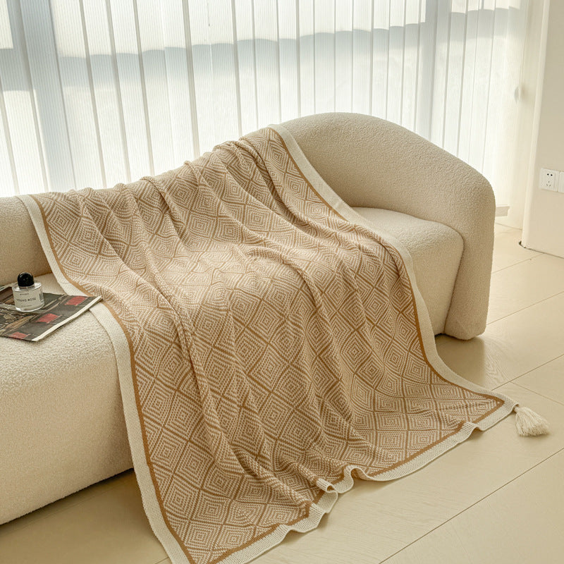 Geometric Patterned Throw Blanket — product view 6