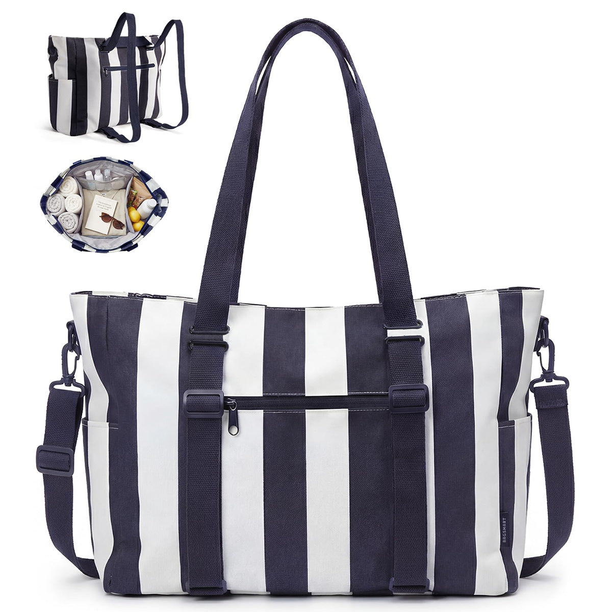 Multifunctional tote bag with practical interior LoungeYard — product view 6