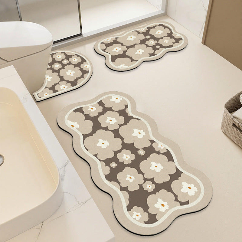 Floral Patterned Bath Mat Set — product view 7