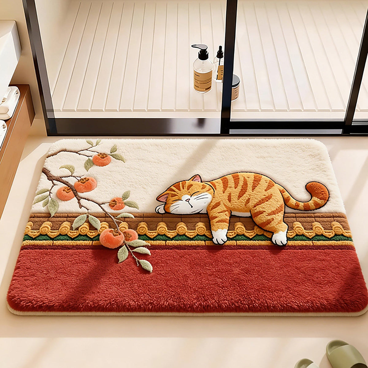 Decorative Cat-Themed Bath Mat — product view 4