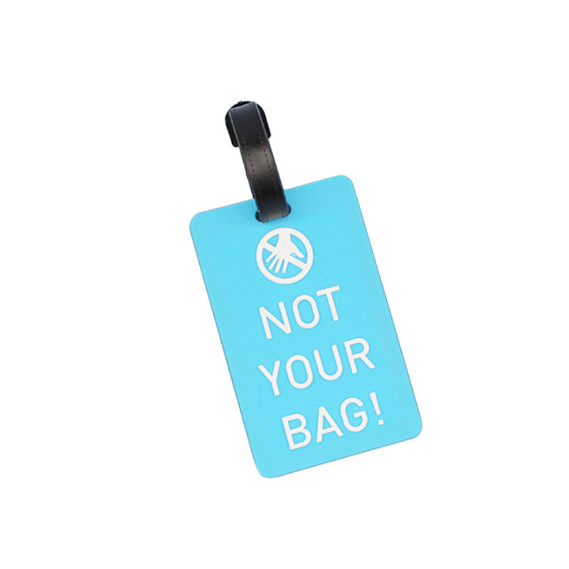 Unisex Luggage Tag with Humorous Statement LoungeYard — product view 5