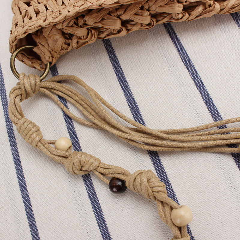 Handbag made of high-quality woven natural material LoungeYard — product view 3