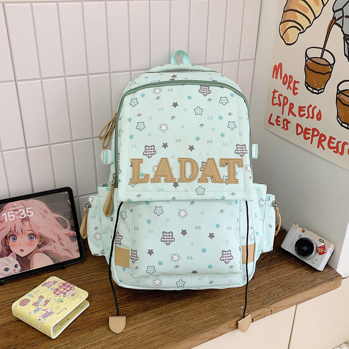 Multi-Functional Star Patterned Backpack 1787242962 — product view 3
