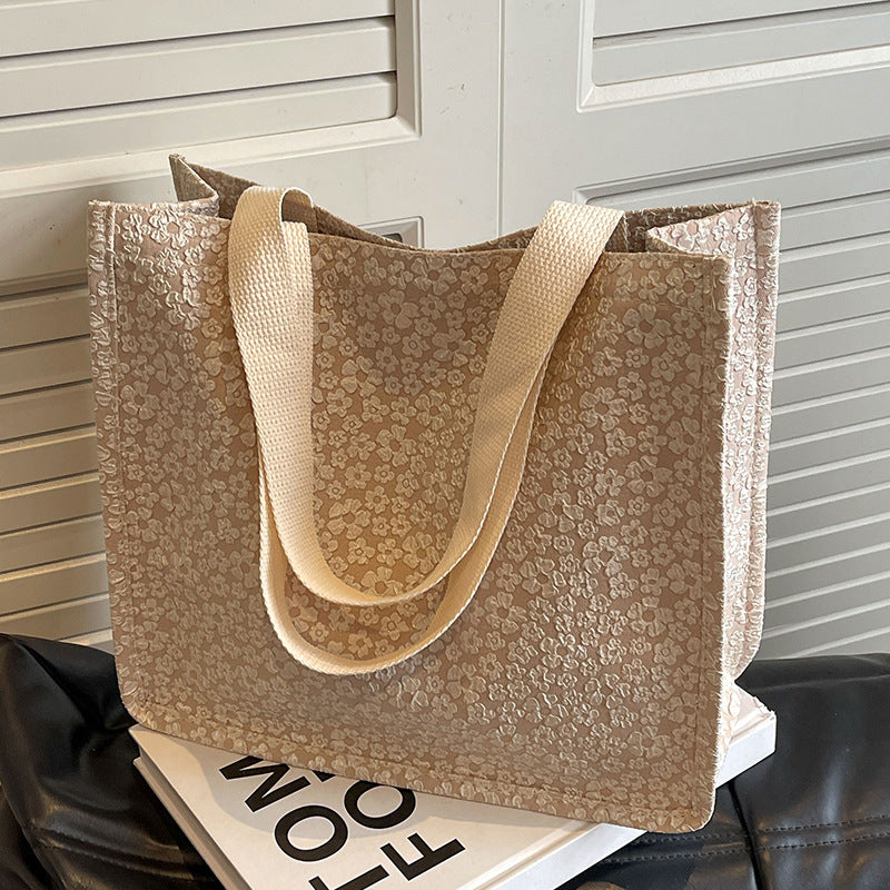 Floral Print Canvas Tote Bag — product view 3