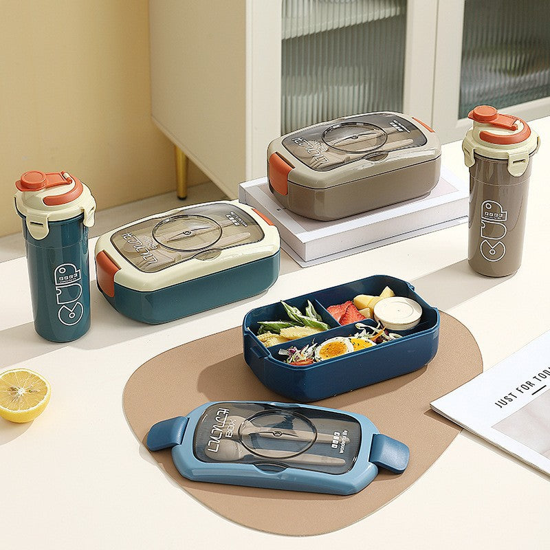 Portable Lunch Box with Integrated Water Bottle — product view 3