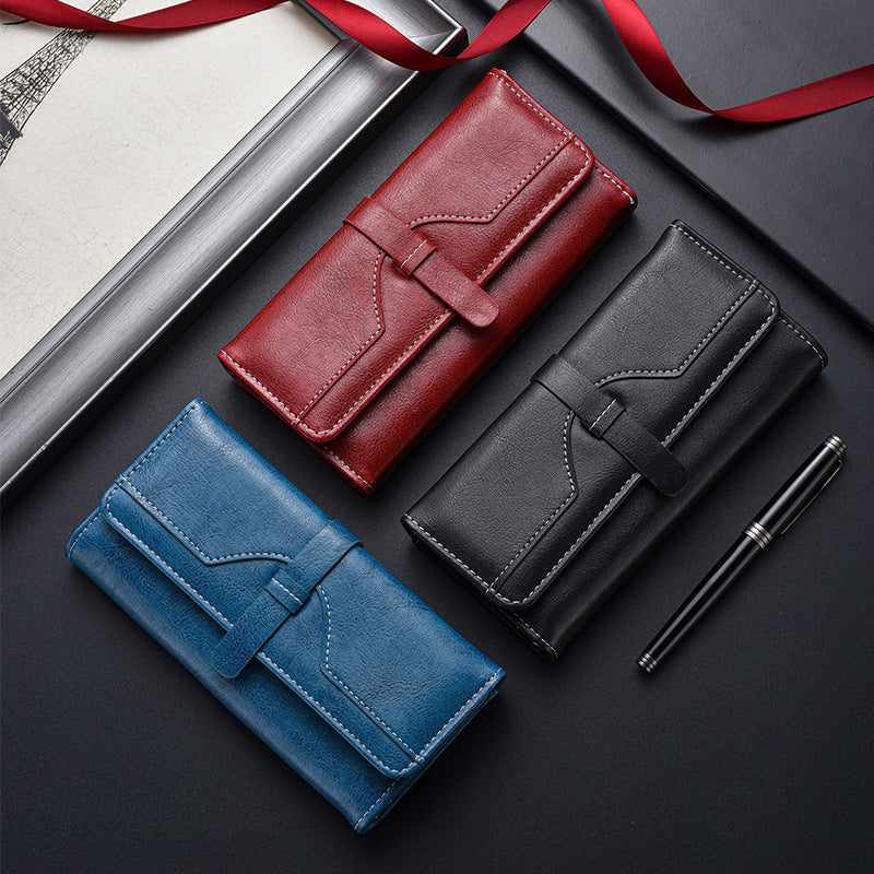 Premium Leather Long Wallet LoungeYard — product view 3