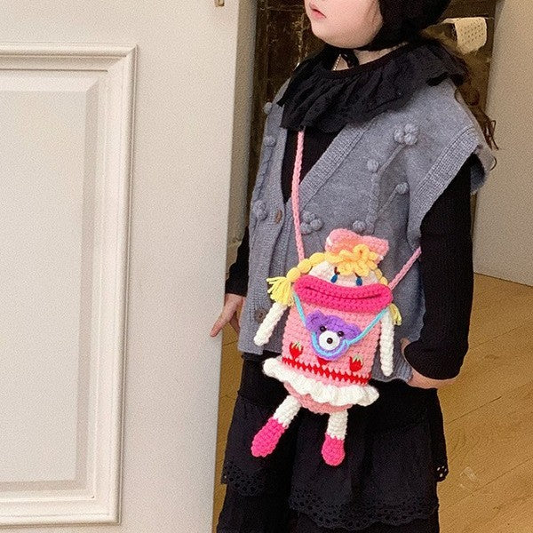 Creative Crochet Doll Backpack — product view 3