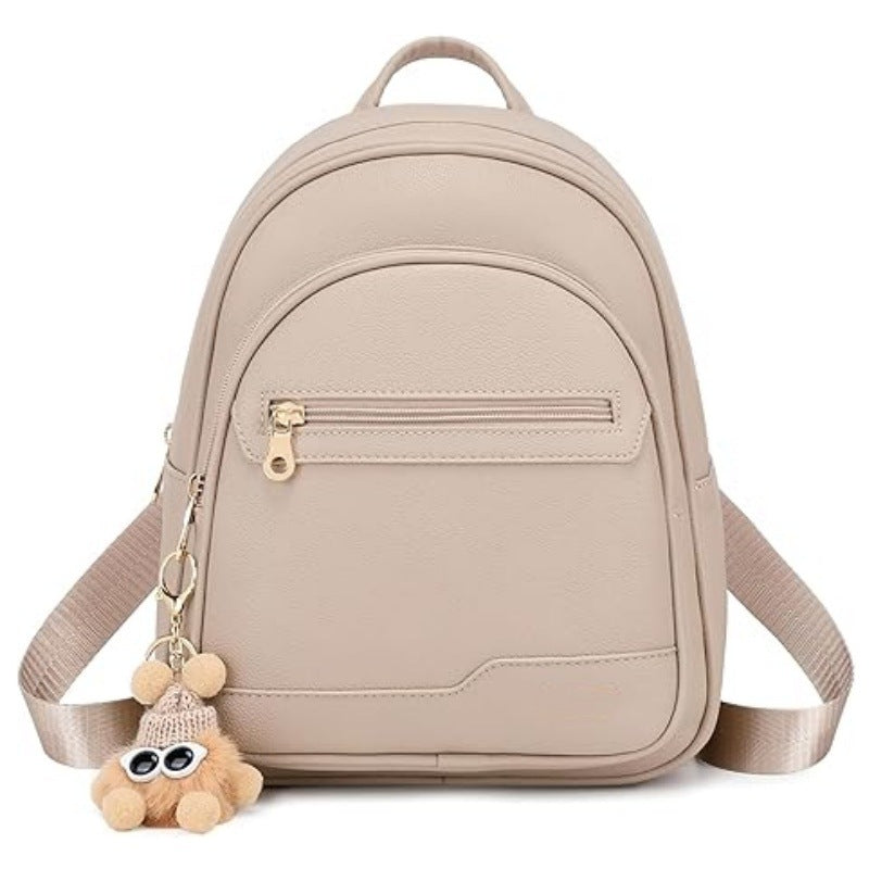 Stylish mini backpack with detachable keychain LoungeYard — product view 5