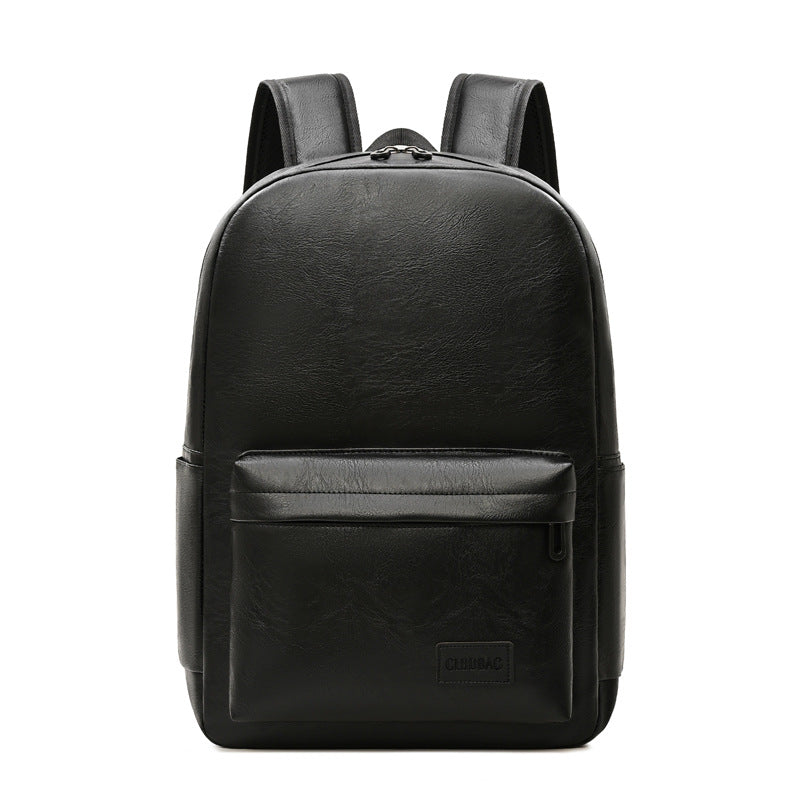 Stylish Leather Laptop Backpack — product view 2