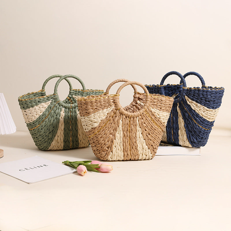 Handcrafted basket bag with innovative design LoungeYard — product view 2