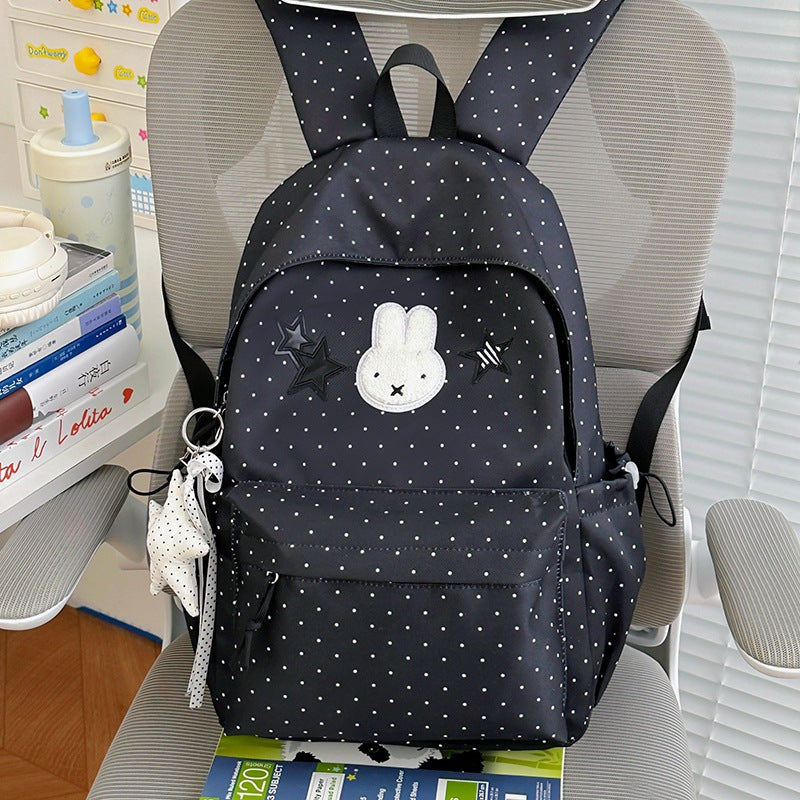 Cute Plush Illustrated Rabbit Backpack — product view 4