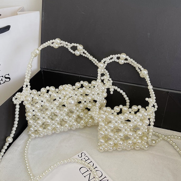 Pearl Beaded Clutch — product view 1