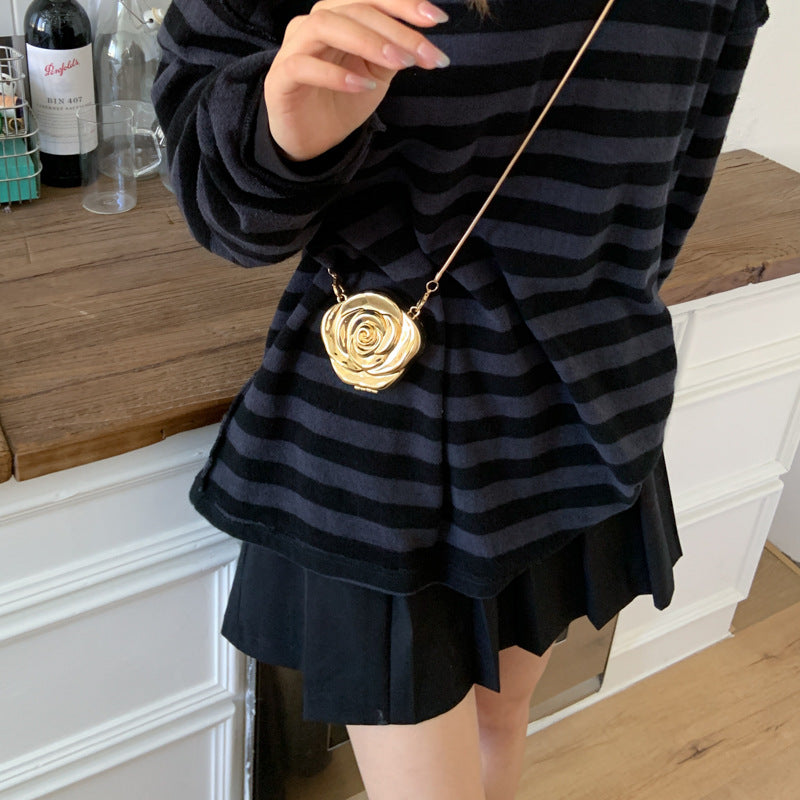 Elegantly Crafted Rose-Shaped Crossbody Bag LoungeYard — product view 1