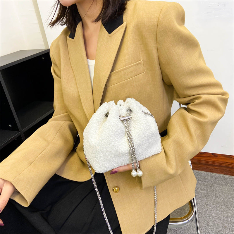 Textured Drawstring Handbag — product view 6