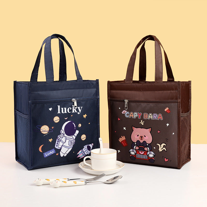 Insulated Bear-Themed Lunch Tote LoungeYard — product view 1