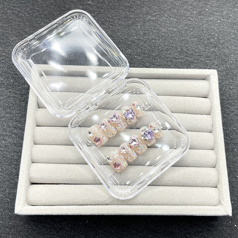 Decorative Rhinestone Press-On Nail Set — product view 2