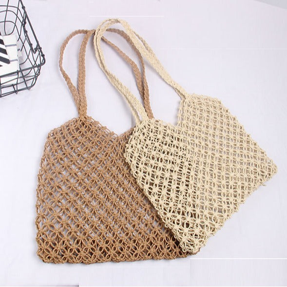 Structured Rattan Tote Bag LoungeYard — product view 4