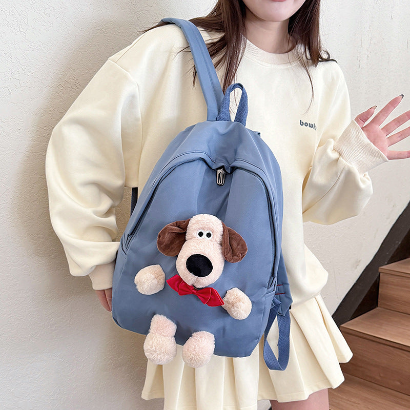 Plush Cartoon Dog-Themed Backpack — product view 3