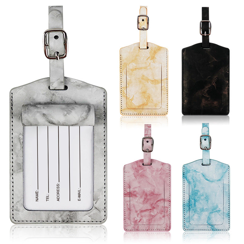 Marble Pattern Luggage Tag LoungeYard — product view 1