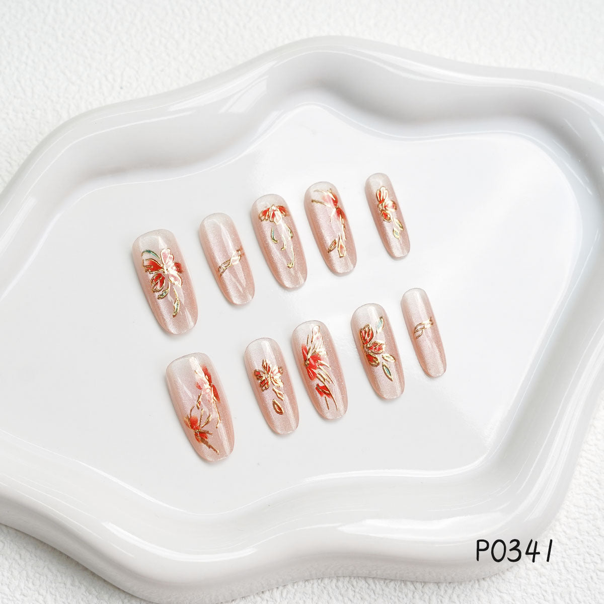 Floral-Design Press-On Nail Set 1790745719 — product view 5