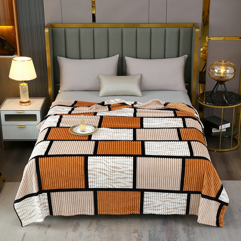 Decorative Fleece Throw Blanket — product view 4