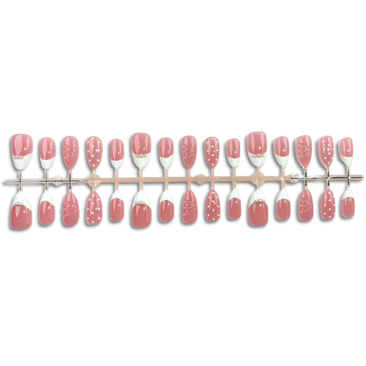 Elegant Press-On Nail Art Set with Unique Patterns — product view 4