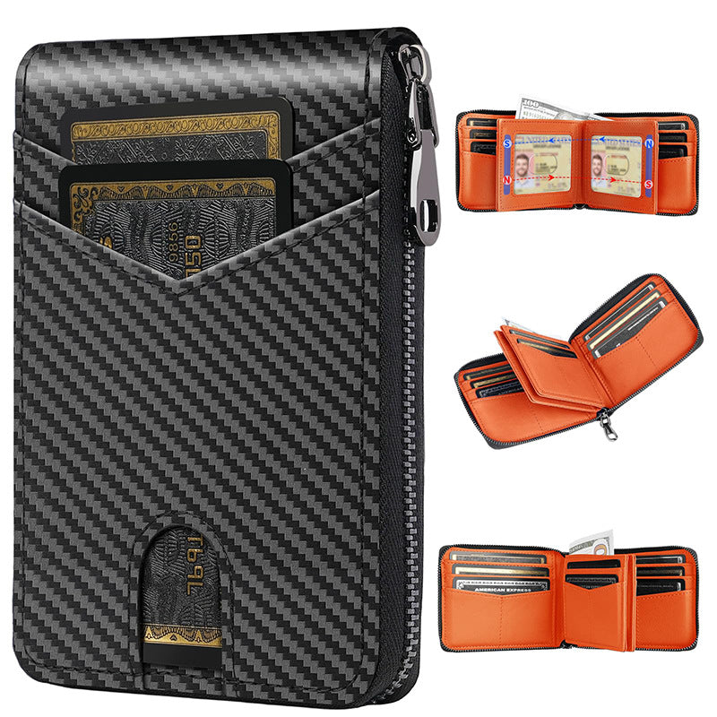 RFID-Blocking Multi-Functional Carbon Fiber Wallet LoungeYard — product view 7