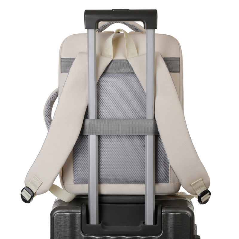 Multifunctional Laptop Backpack with Ergonomic Shoulder Straps LoungeYard — product view 2