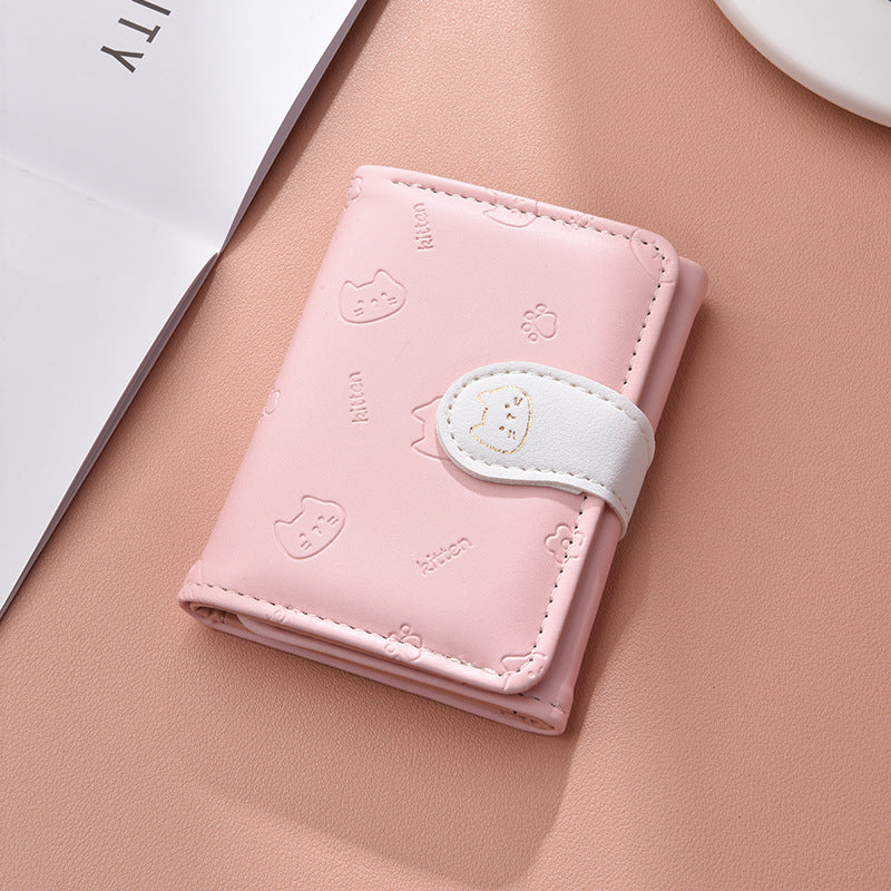 Cute Cat-Themed Card Wallet LoungeYard — product view 5