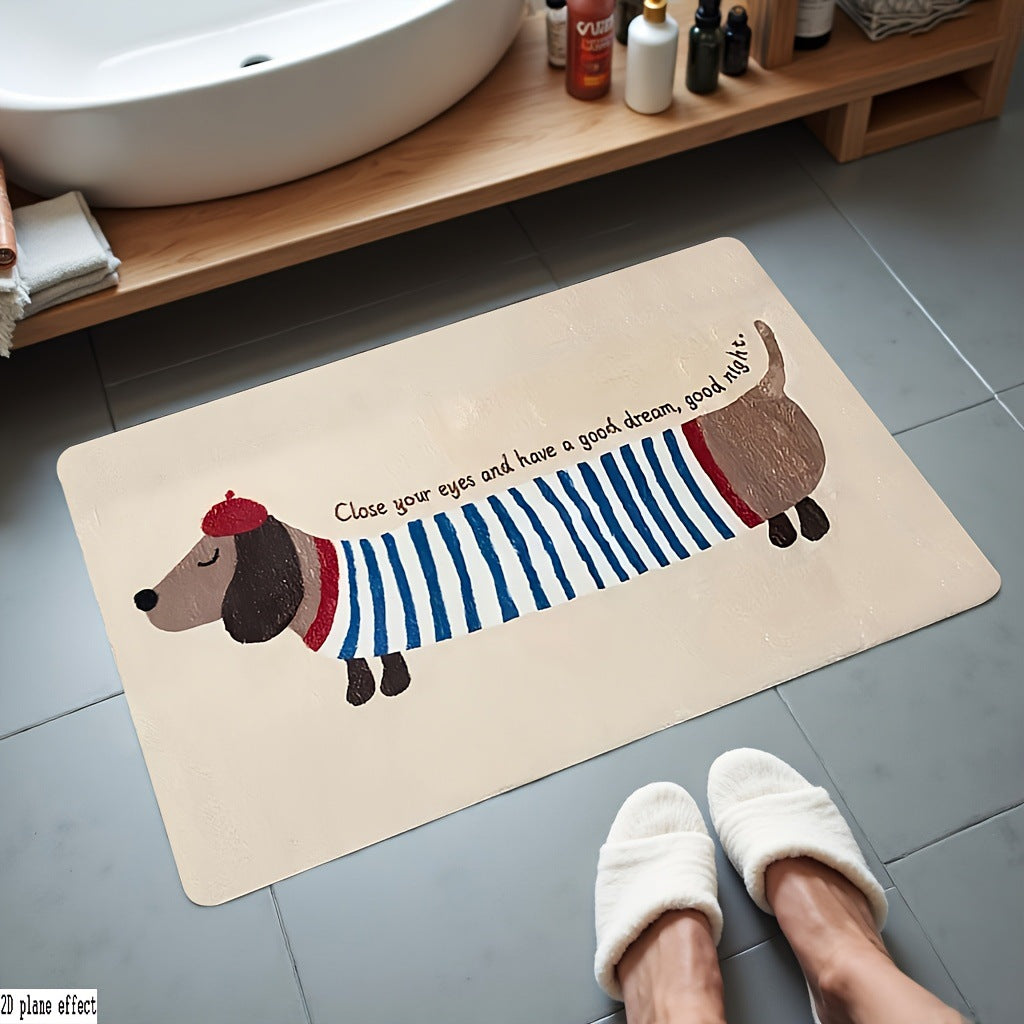 Cartoon-Themed Bath Mat Bowlift — product view 1