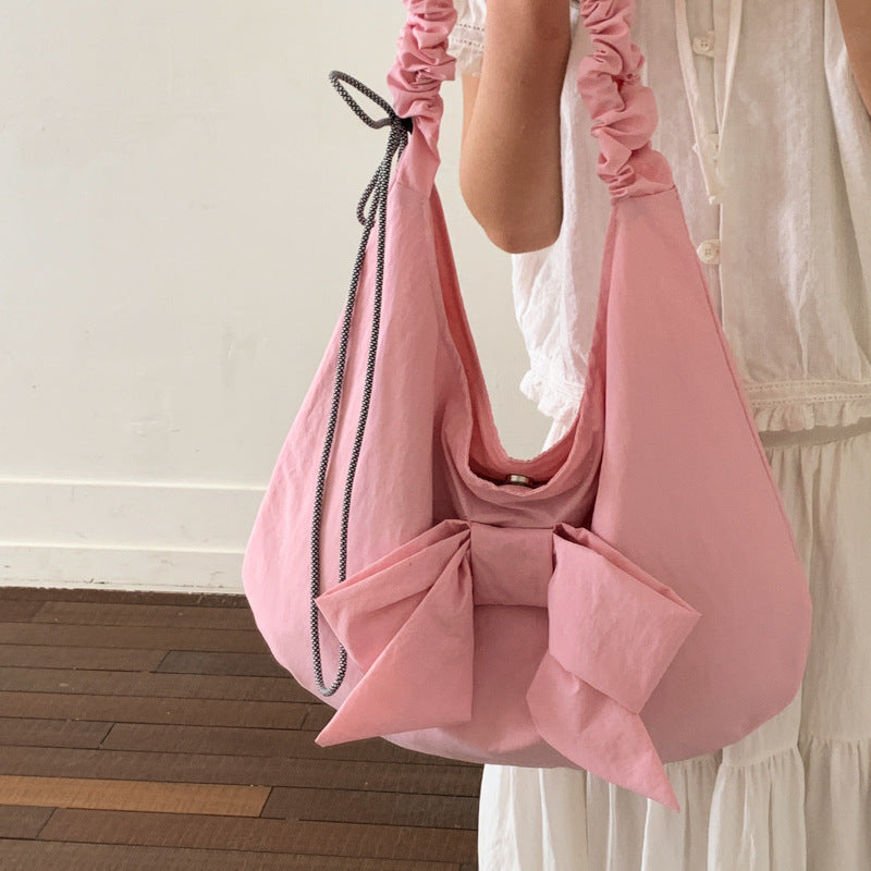 Bow-Embellished Hobo Bag — product view 1