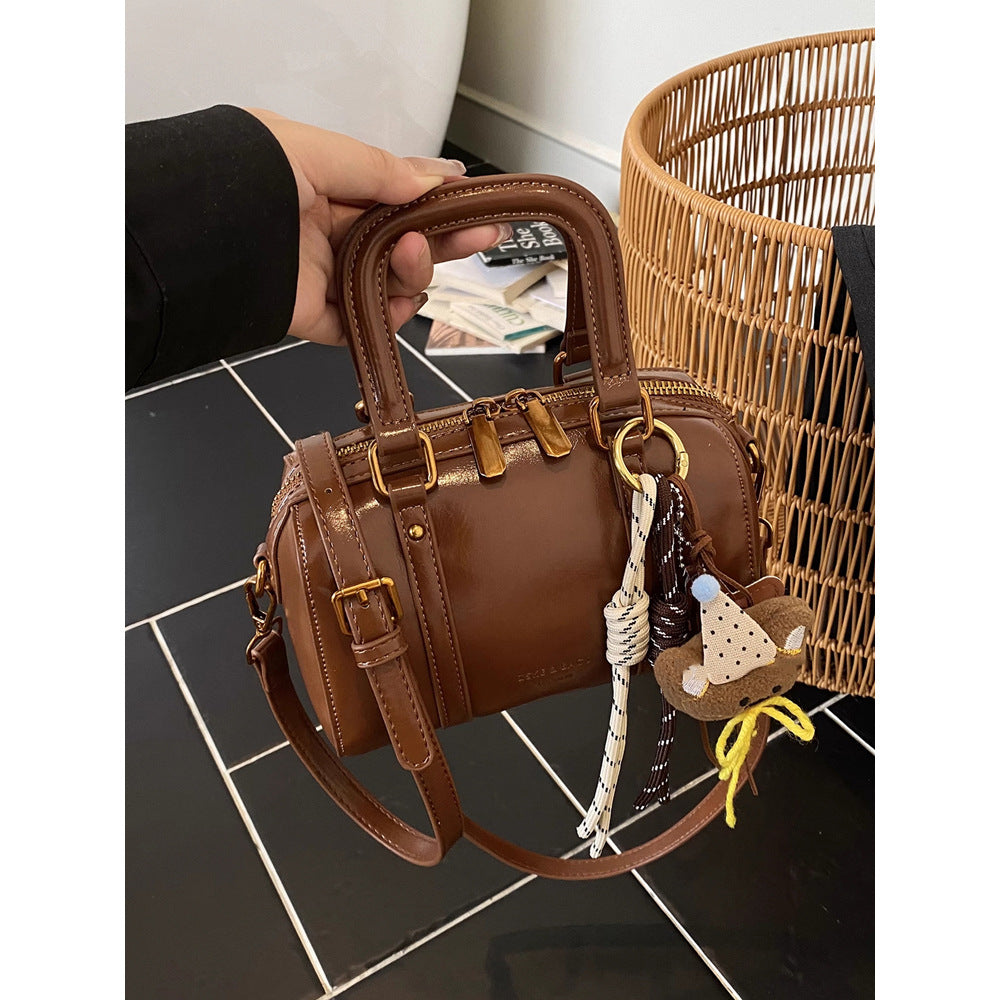 Soft Leather Handheld Satchel LoungeYard — product view 2