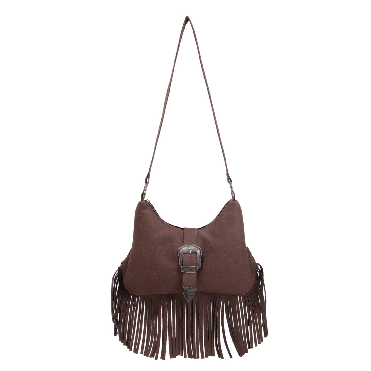 WoBohemian Fringe Hobo Bag LoungeYard — product view 5