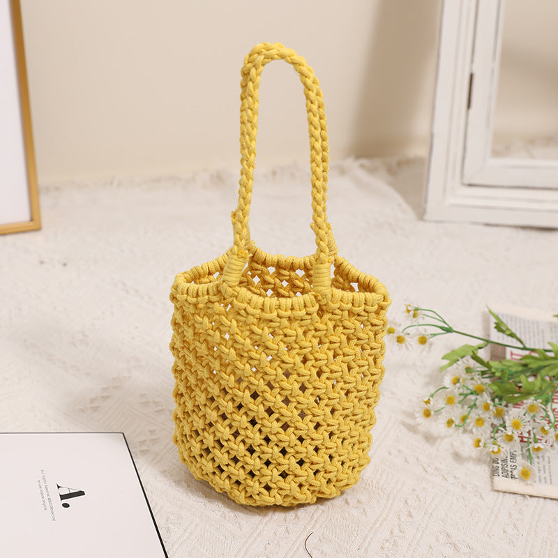 Handmade Macrame Shopping Bag LoungeYard — product view 2