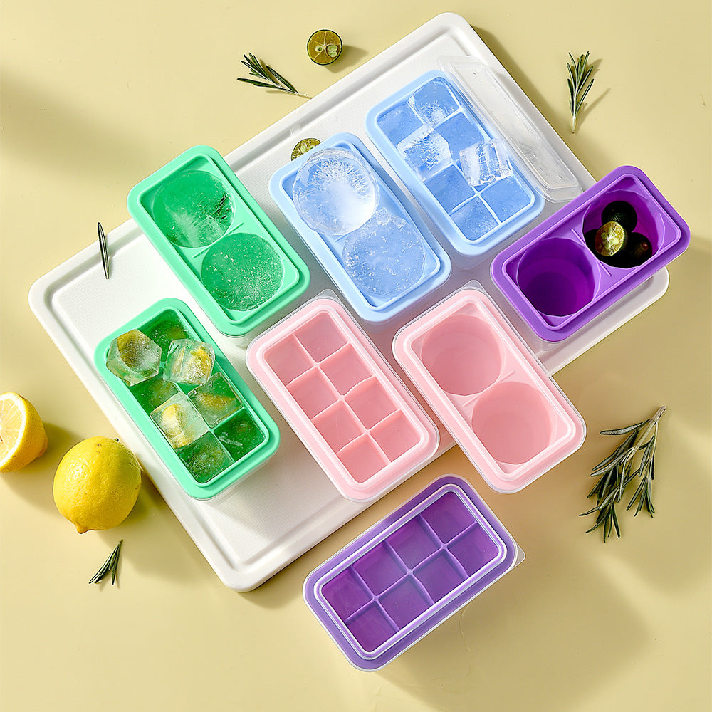 Silicone Ice Cube Tray with Practical Lid LoungeYard — product view 1