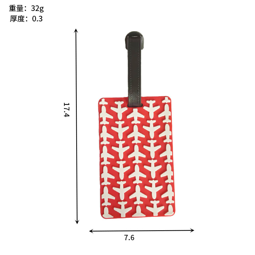 Unisex Luggage Tag with Creative Airplane Pattern LoungeYard — product view 5