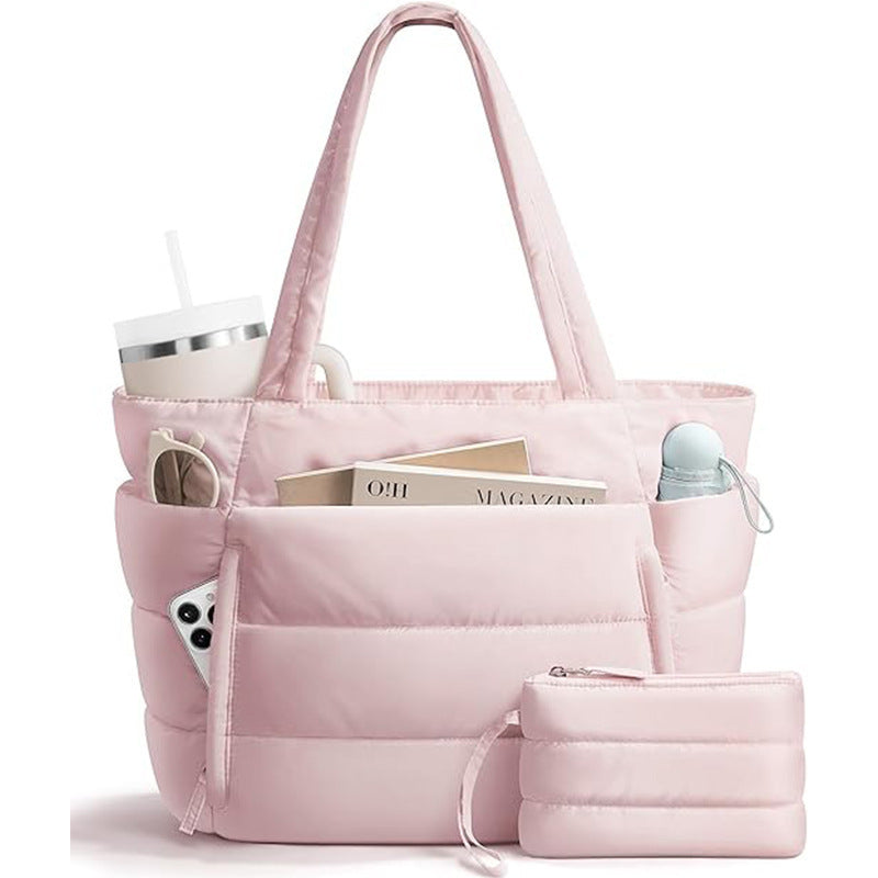 Fashionable everyday tote bag with multiple storage LoungeYard — product view 6