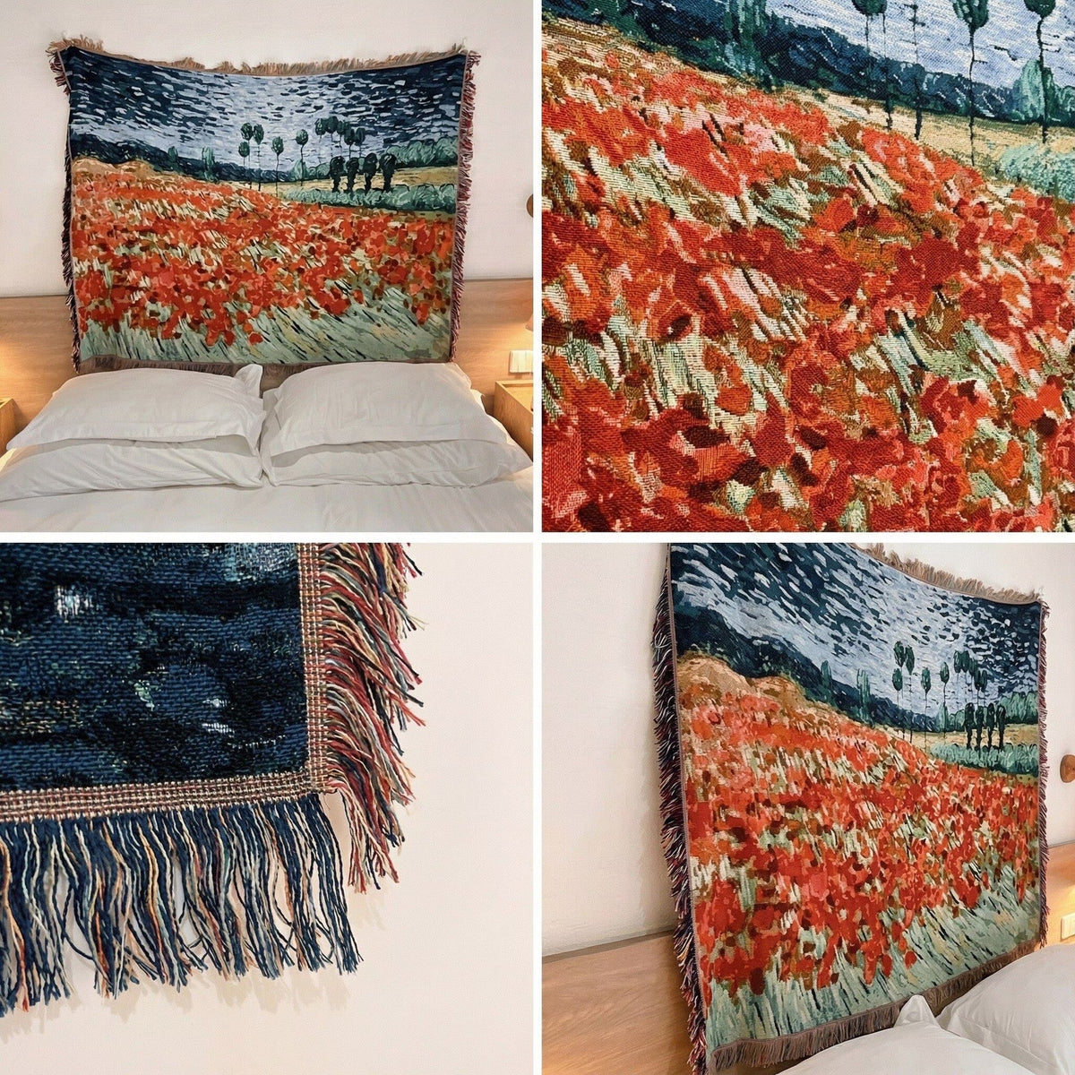Artistic Woven Tapestry Throw Blanket — product view 4