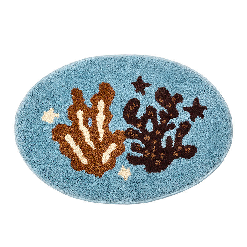 Marine-Themed Plush Area Rug Bowlift — product view 3