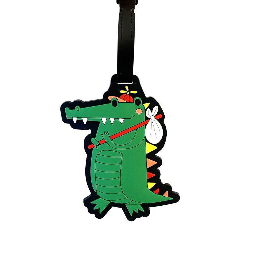 Fun Crocodile Luggage Tag LoungeYard — product view 5